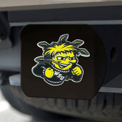 Wichita State Shockers Color Emblem On Black Hitch 