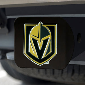 Vegas Golden Knights Color Emblem On Black Hitch Cover
