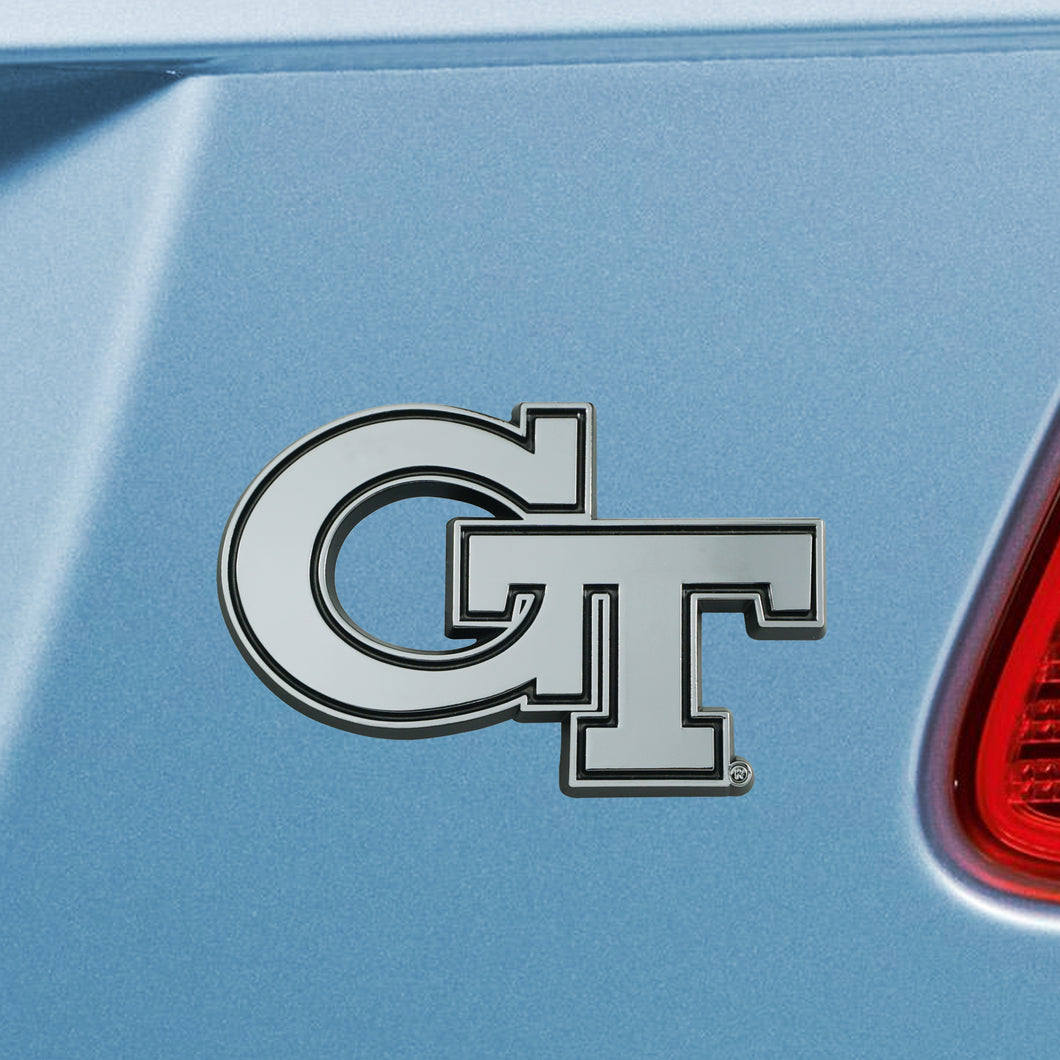 Georgia Tech Yellow Jackets Chrome Auto Emblem