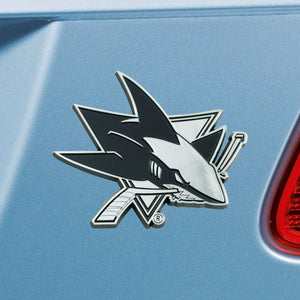 San Jose Sharks  Chrome Auto Emblem
