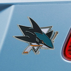 San Jose Sharks Color Chrome Auto Emblem