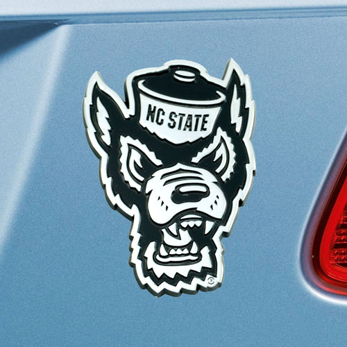 NC State Wolfpack Chrome Auto Emblem