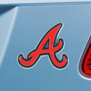Atlanta Braves Color Chrome Auto Emblem 