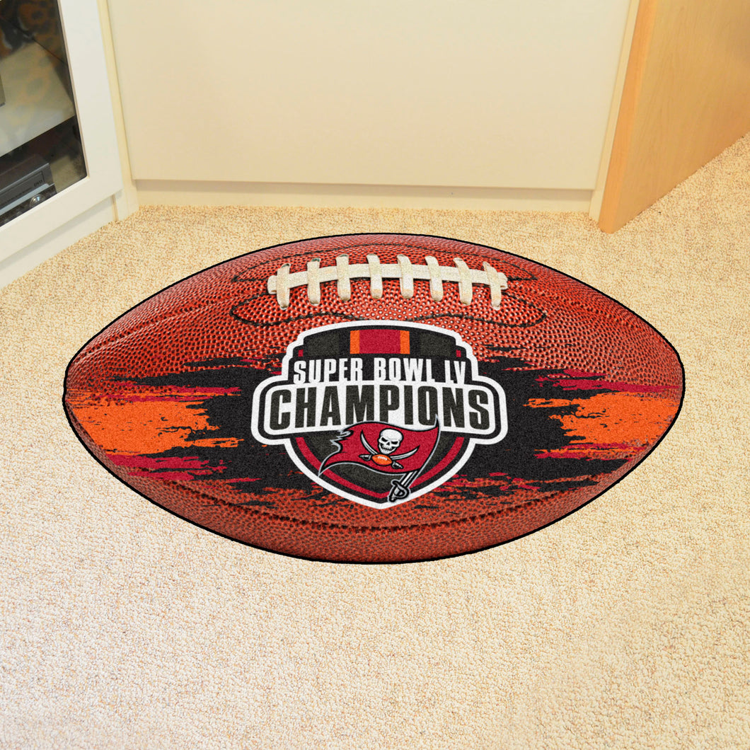 Tampa Bay Buccaneers SB LV Champions Football Mat - 21