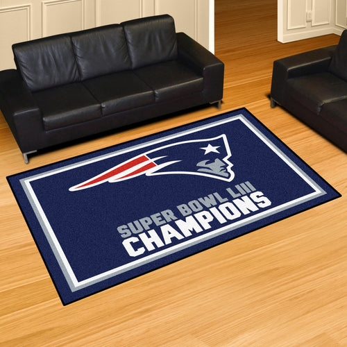 New England Patriots Super Bowl 53 Champions Plush Rug 