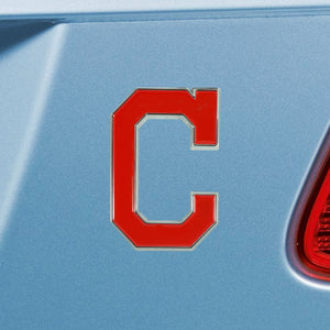 Cleveland Indians Color Chrome Auto Emblem 