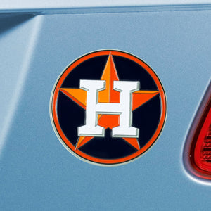 Houston Astros Color Chrome Auto Emblem 