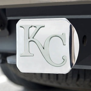 Kansas City Royals Chrome Emblem On Chrome Hitch Cover