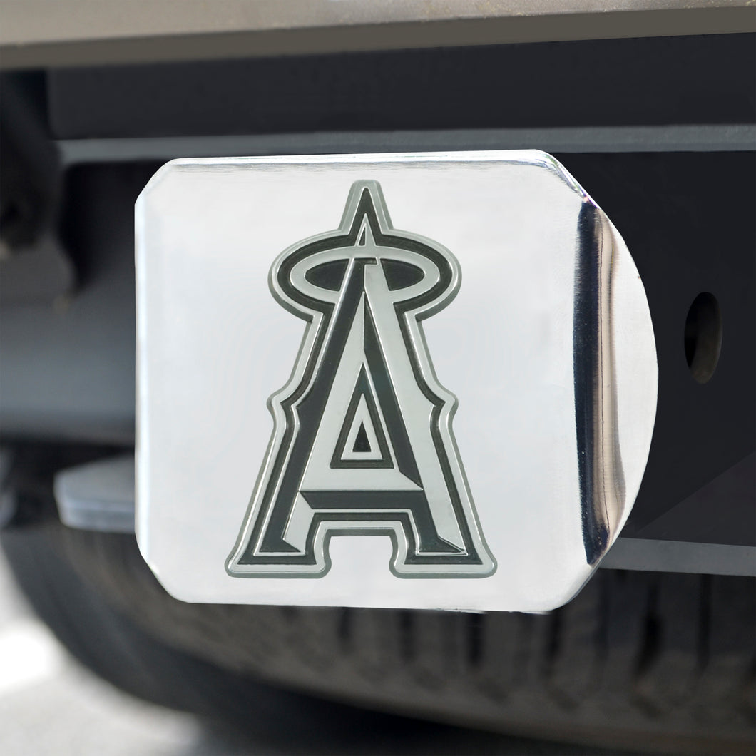 Los Angeles Angels Chrome Emblem On Chrome Hitch Cover