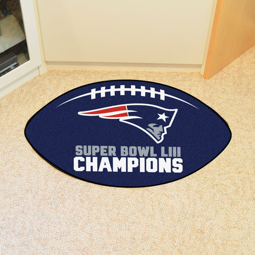 New England Patriots SB LII Champs Football Mat - 21