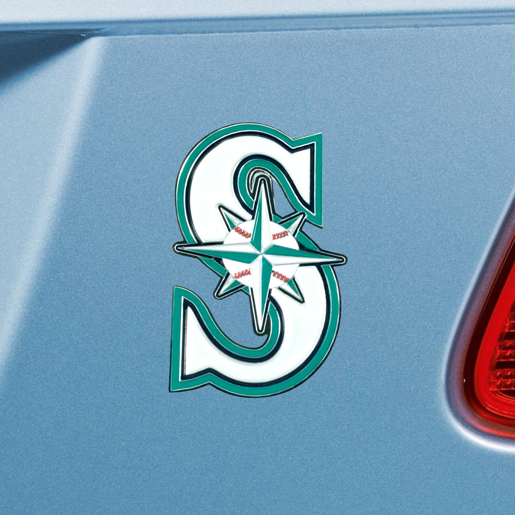 Seattle Mariners Color Chrome Auto Emblem 
