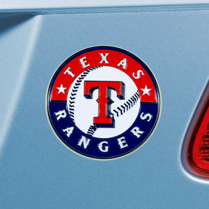 Texas Rangers Color Chrome Auto Emblem 