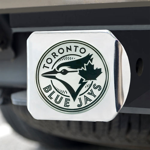 Toronto Blue Jays Chrome Emblem On Chrome Hitch Cover