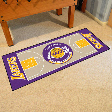 Los Angeles Lakers 2020 NBA Champs Basketball Court Runner - 30
