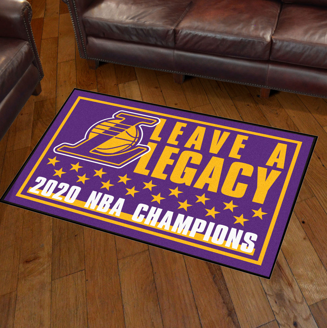 Los Angeles Lakers 2020 Finals Champions Plush Rug - 3'x5'