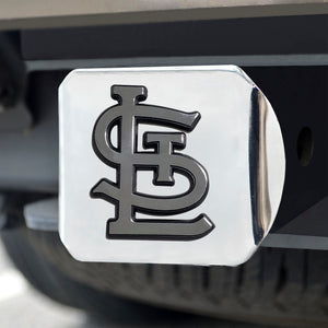 St. Louis Cardinals Chrome Emblem On Chrome Hitch Cover 