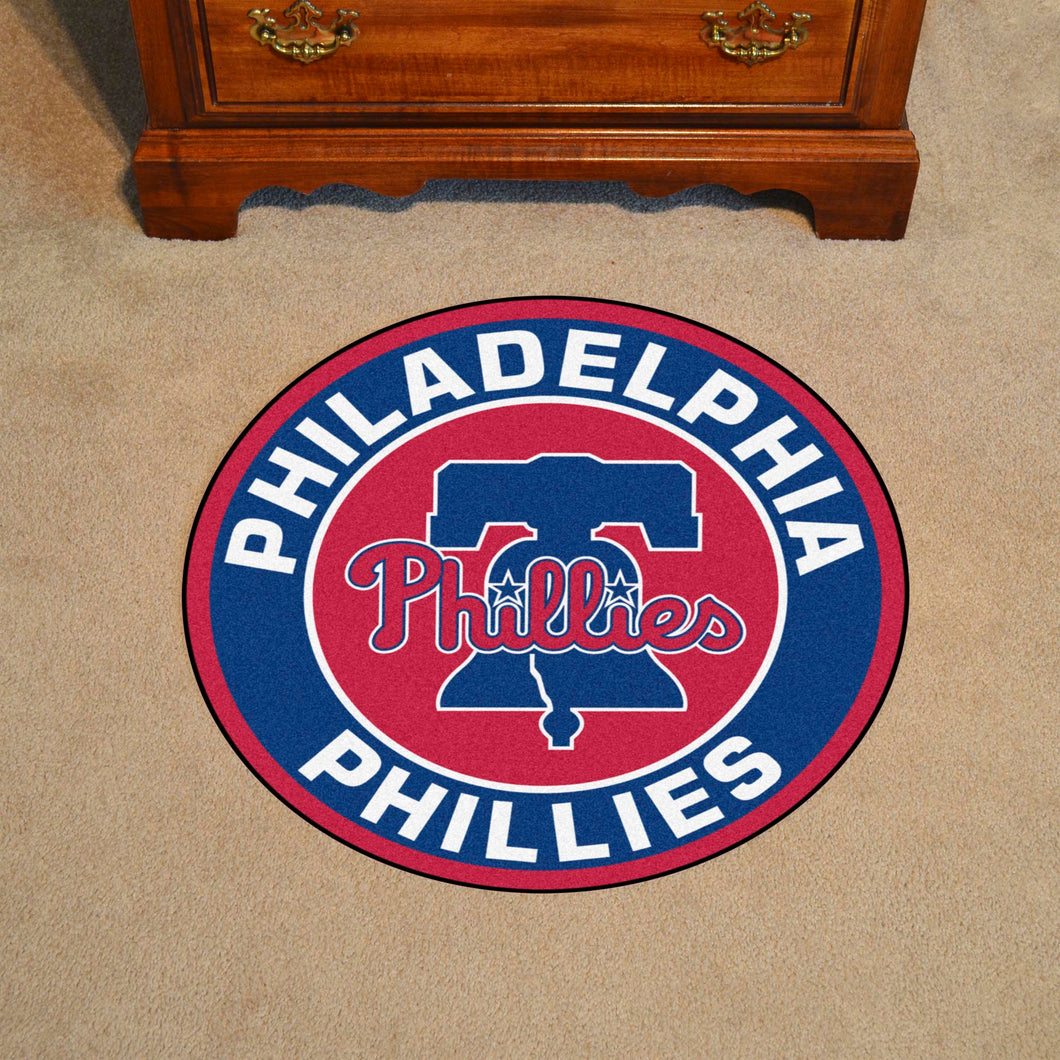 27 1969 San Diego Padres Retro Logo Roundel Round Mat - Floor Rug