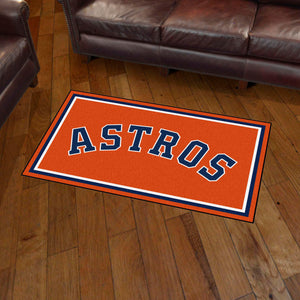 Houston Astros Wordmark Plush Rug - 3'x5'