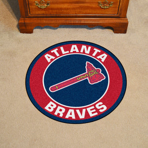 Atlanta Braves Tomahawk Roundel Rug - 27"