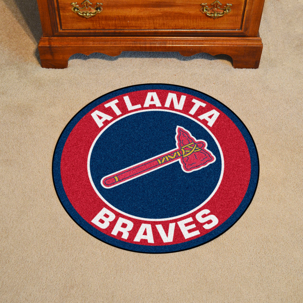 Atlanta Braves Tomahawk Roundel Rug - 27