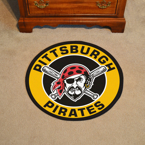 Pittsburgh Pirates Jolly Roger Roundel Rug - 27