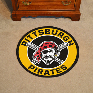 Pittsburgh Pirates Jolly Roger Roundel Rug - 27"