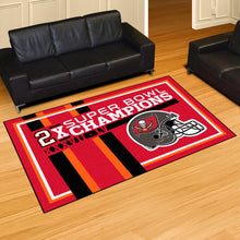 Tampa Bay Buccaneers Super Bowl LV Champions Plush Rug 