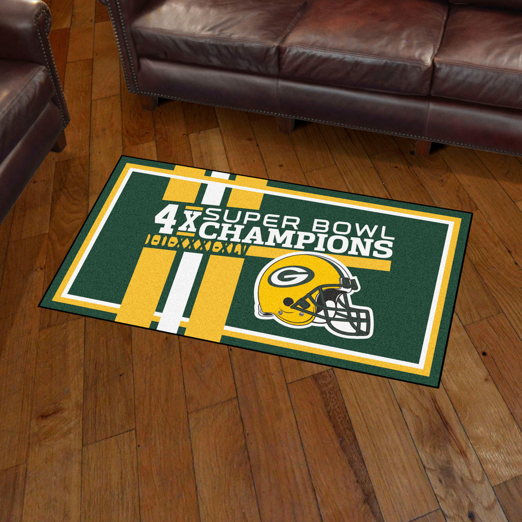 Green Bay Packers Dynasty Rug - 3'x5'