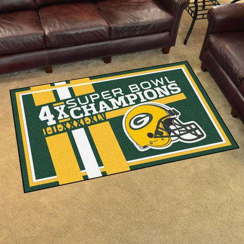 Green Bay Packers Dynasty Rug - 4'x6'