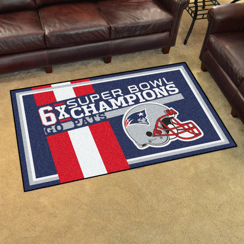 New England Patriots Dynasty Rug - 4'x6'
