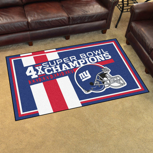 New York Giants Dynasty Rug - 4'x6'