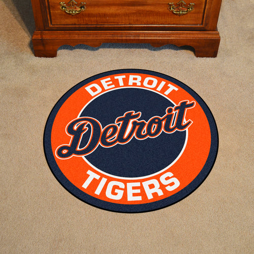 Detroit Tigers Script Roundel Rug - 27