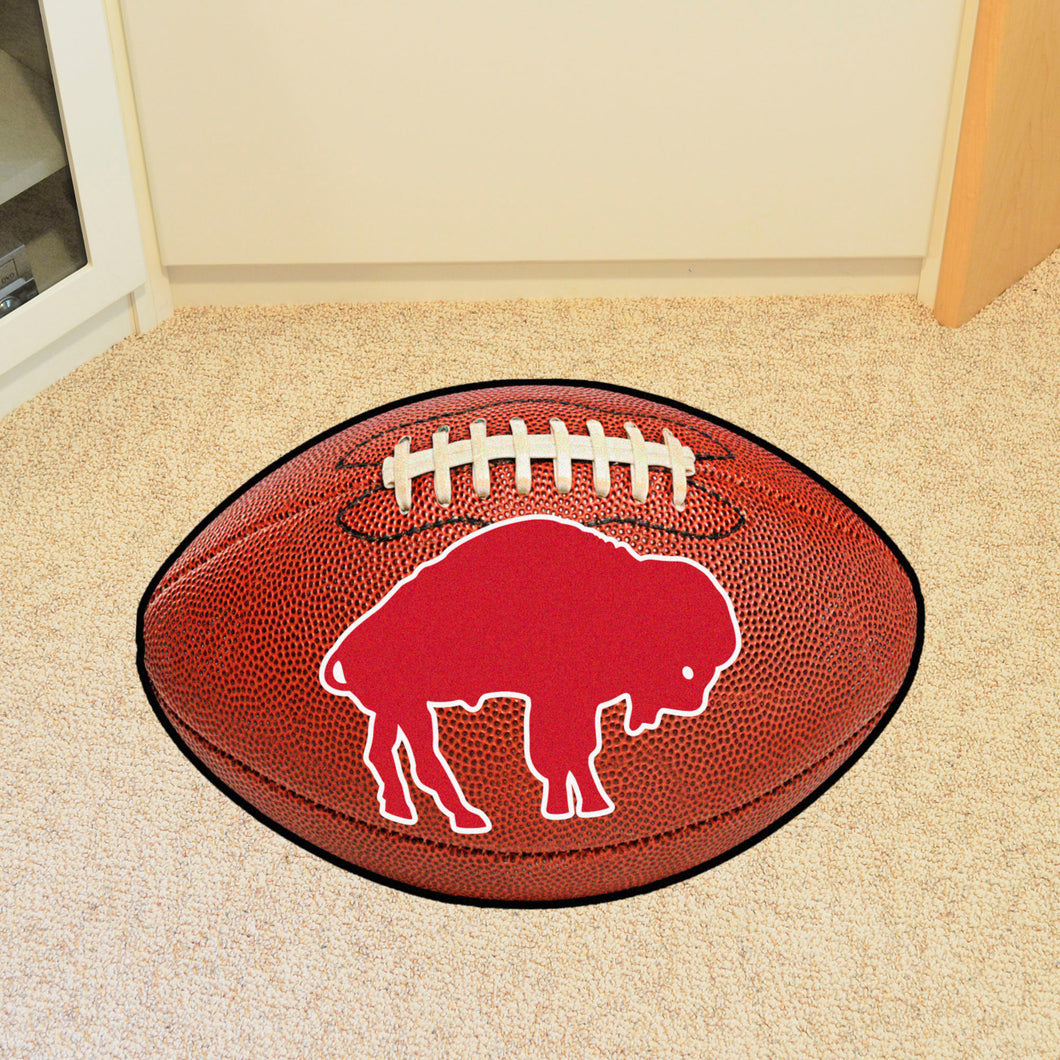 Buffalo Bills Retro Logo Football Mat - 21