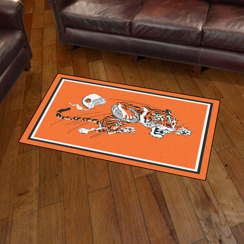 Cincinnati Bengals Retro Logo Plush Rug - 3'x5'