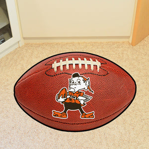 Cleveland Browns Retro Logo Football Mat - 21"x32"