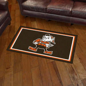 Cleveland Browns Retro Logo Plush Rug - 3'x5'