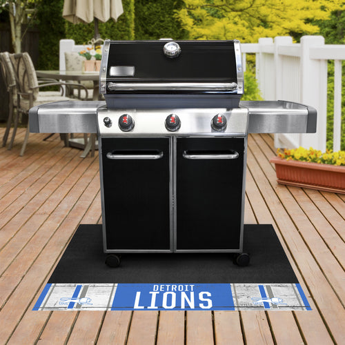 Detroit Lions Retro Logo Grill Mat 26