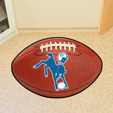 Indianapolis Colts Retro Logo Football Mat - 21