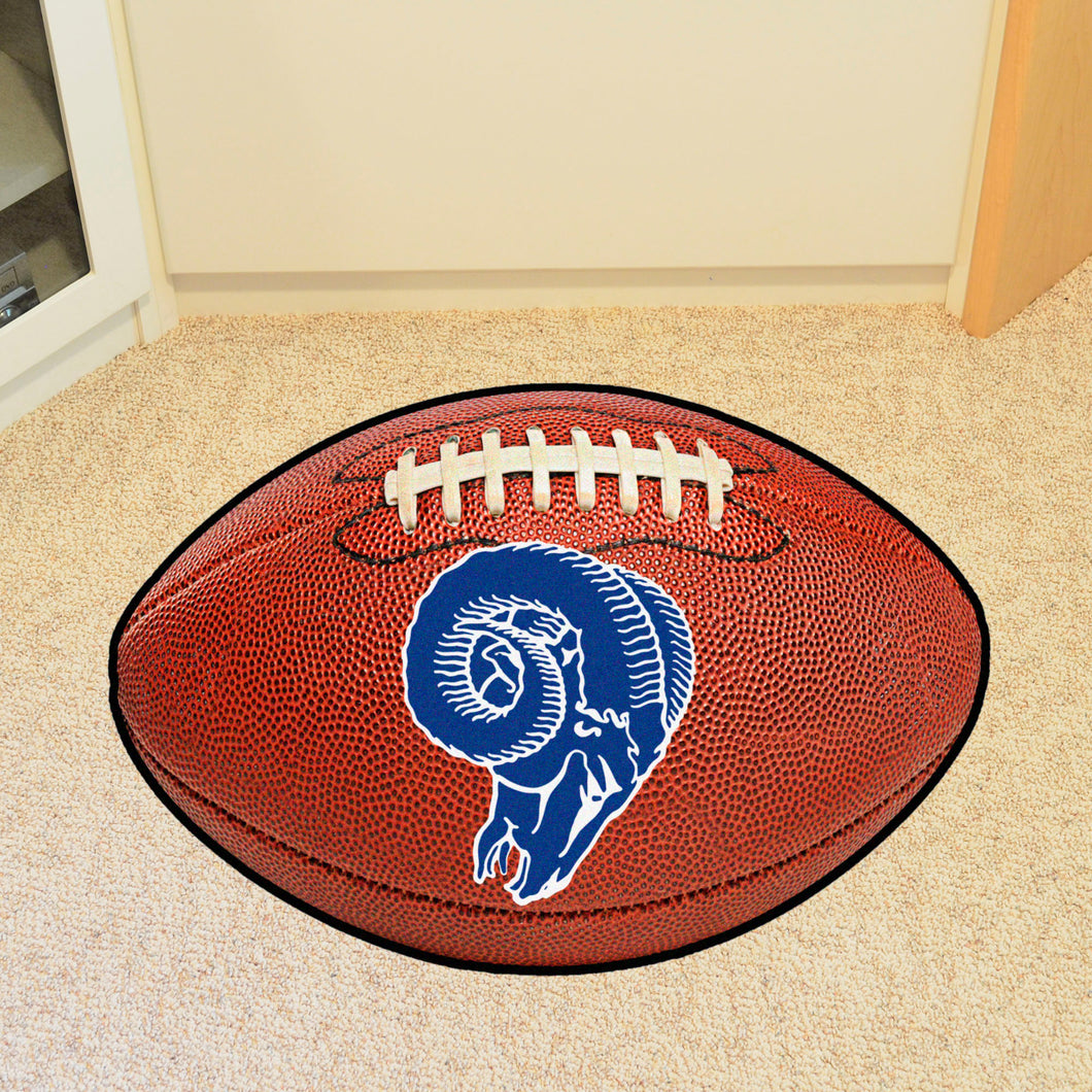 Los Angeles Rams Retro Logo Football Mat - 21