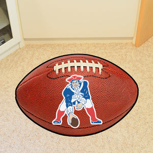 New England Patriots Retro Logo Football Mat - 21"x32"