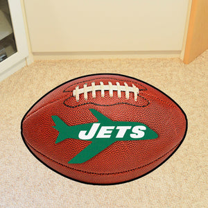 New York Jets Retro Logo Football Mat - 21"x32"