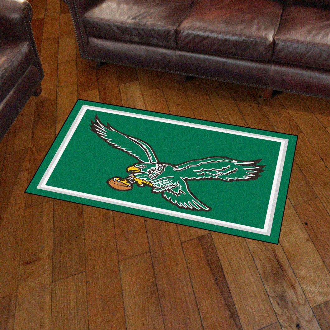 Philadelphia Eagles Retro Logo Plush Rug - 3'x5'