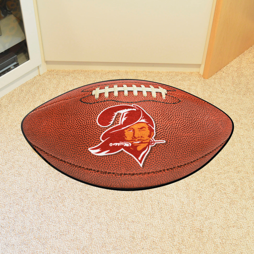 Tampa Bay Buccaneers Retro Logo Football Mat - 21