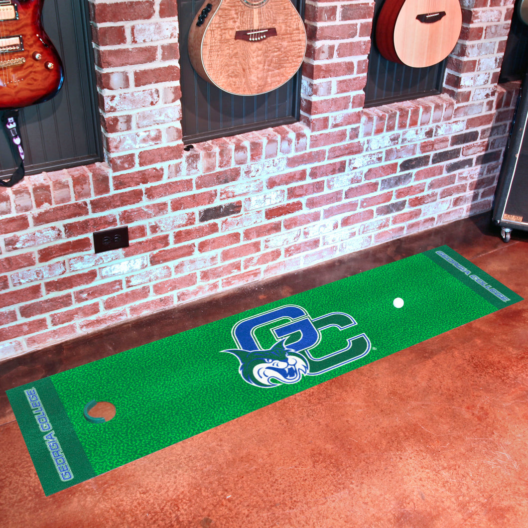 Georgia College Bobcats Putting Green Mat - 18