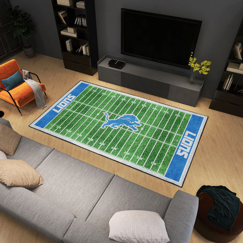 Detroit Lions Plush Rug - 6'x10'