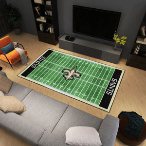 New Orleans Saints Plush Rug - 6'x10'