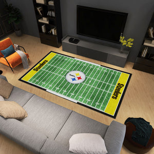 Pittsburgh Steelers Plush Rug - 6'x10'