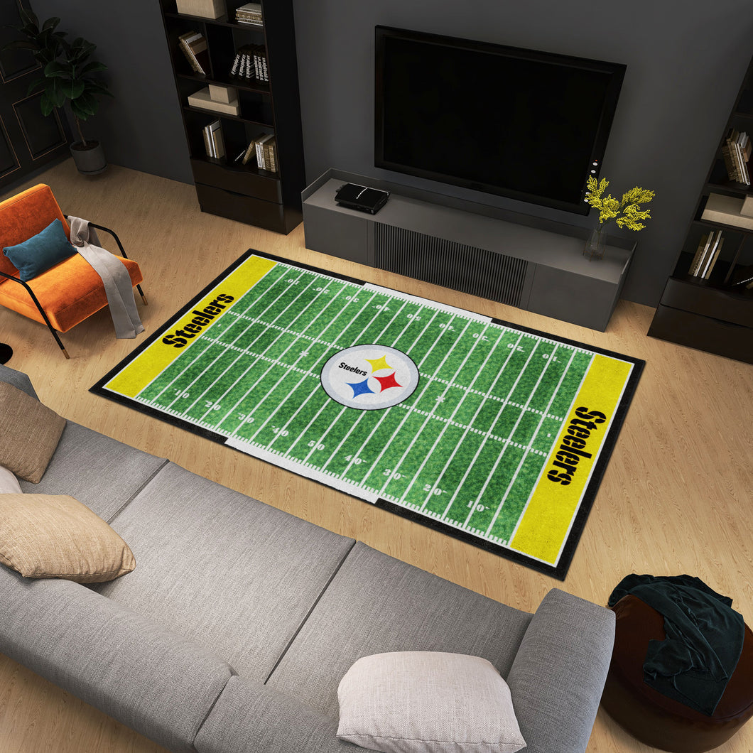 Pittsburgh Steelers Plush Rug - 6'x10'