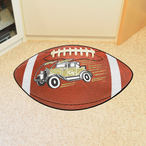 Georgia Tech Yellow Jackets Ramblin' Wreck Football Rug - 21