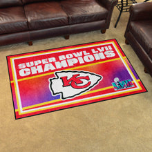 Kansas City Chiefs Super Bowl 57 Champions Rug - 4'x6'